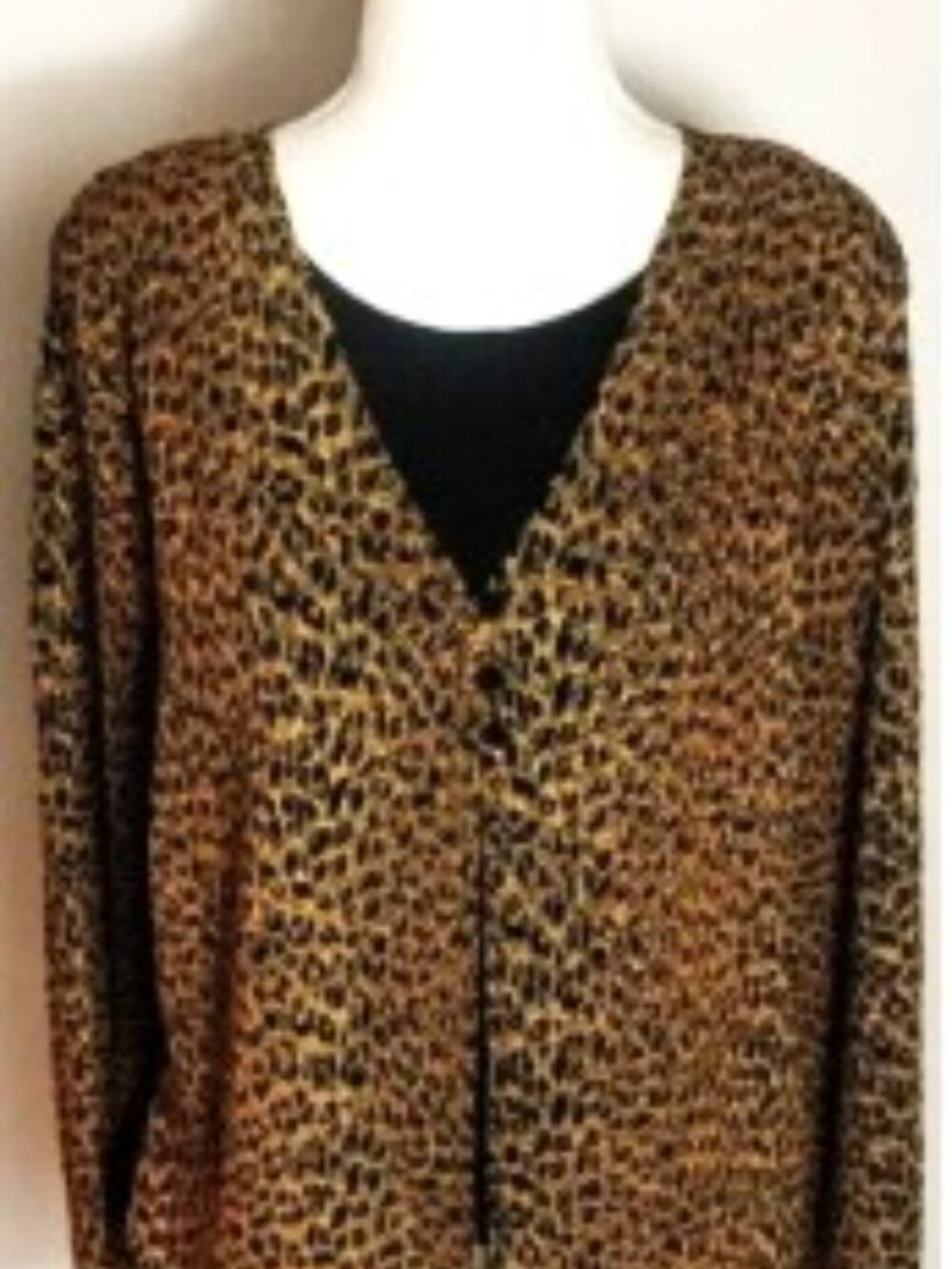 "2" Piece Animal Print CardiganSet